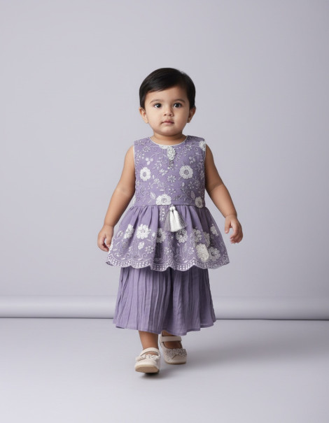 Baby Plazo Set (Partywear), 1-3 years