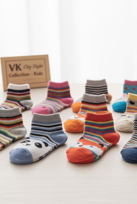 VK Tiny Toes Playful Cotton Socks