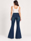 Women's Dark Indigo high-Waist Flared Jeans 1