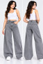 Girls Grey Wide Leg Jeans