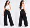 Girls Black High-Waist Baggy Jeans