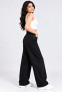 Girls Black High-Waist Baggy Jeans