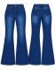 Women's Royal Blue High-Waist Jeans