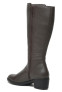 Genuine Women Brown Knee-High Heeled Boots