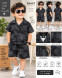 Black Printed Boys Shirt and Shorts