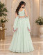 Mint Bloom Embroidered Sharara Set
