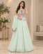 Mint Bloom Embroidered Sharara Set