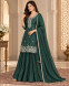 Emerald Green Embroidered Skirt Suit with Dupatta