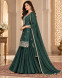 Emerald Green Embroidered Skirt Suit with Dupatta
