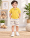 Boys Polo Tshirt & Striped Shorts Set