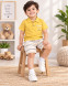 Boys Polo Tshirt & Striped Shorts Set