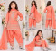 Girls Embroidered Suit with Dupatta