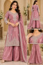 Falak-B2 Embroidered Sharara Suit