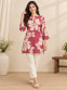 Women's Floral Printed Short Kurti