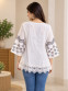 Women's Lace Detail Flared Top