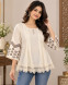 Women's Lace Detail Flared Top