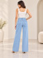 Women's light blue High-Waist Wide leg Jeans