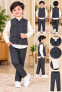 Boys Brown Waistcoat 3-piece Formal Suit Set 22-26