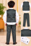 Boys Premium 3-Piece Formal Waistcoat Suit - 16