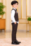 Boys Brown 3-Piece Formal Waistcoat Suit – Size 18